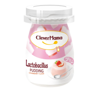Пудинг Clever Mama с лактобактериями и клубникой, 85г