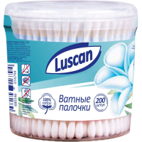 Ватные палочки Luscan 200шт/уп, в стакане