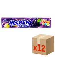 Конфеты жевательные Morinaga Hi-Chew виноград, 55г x 12 шт