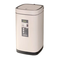 Мусорное ведро Eko 30л, светлое бежевое, сенсорное, перезаряжаемое, EK9252 RP-30L-BE