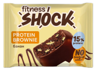 Пирожное протеиновое Fitness Shock Брауни банан, 50г