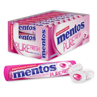 Жевательная резинка Mentos Pure Fresh Тутти Фрутти, 16г x 24 шт