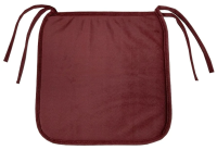 Сидушка 23rd Avenue Herringbone с завязками ягодная, 38 x 38см