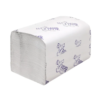 Бумажные полотенца Flypapir Comfort H3, 1 слой, V-сложение, 250лист, белые, 20 пачек,261252/205-С