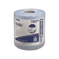 Протирочные салфетки Kimberly-Clark WypAll L10 общего назначения, с центральной вытяжкой, 400 листов, 38х18,5см, синие, 7492