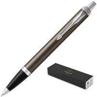 Шариковые ручки класса Люкс Parker IM Core M, кофейный/серебристый корпус, 1931671