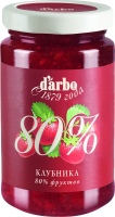 Конфитюр D'arbo 80% фруктов клубника, 250г