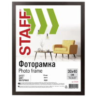 Рамка 30х40 см 'венге' STAFF 'Grand', багет 18 мм, стекло, МДФ, 391203
