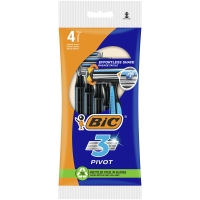 Бритва одноразовая мужская BIC 3 с плавающей головкой, 4 шт