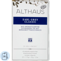 Чай Althaus Bio Earl Grey Classic, черный, 20 пакетиков