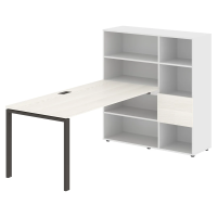 Рабочая станция EURST 1217 Ясень Траун/Мокко 2190х1250х1355 EDIS