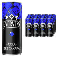 Напиток Evervess Cola без сахара газированный, 330мл x 12 шт
