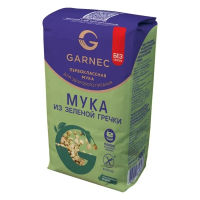 Мука Garnec из зеленой гречки без глютена, 500г