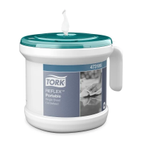Ведро-диспенсер для протирочных салфеток Tellus (tork) М4 Reflex 473186, с центр. вытяжкой, полотенца в комплекте