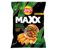 Чипсы Lay's Maxxx Двойной гамбургер, 100г