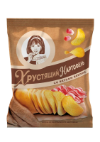 Чипсы Хрустящий картофель в ломтиках Бекон, 70г
