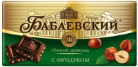Шоколад Бабаевский темный с фундуком, 90г