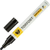 Маркер лаковый TOPFORT Paint 4 мм черный