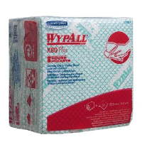Протирочные салфетки Kimberly-Clark WypAll Х80 Plus, 30шт, 35х34см, зеленые, 19154