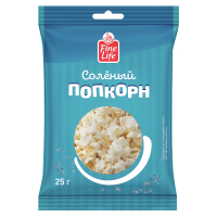 Fine Life Попкорн соленый, 25г