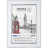 Рамка пластиковая 10*15см, OfficeSpace 'Color', голубой