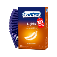 Презервативы Contex Lights особо тонкие, 18шт