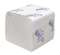 Туалетная бумага листовая  FlyPapir Premium SmartMix 2-сл, V-укл, 200 листов, 11*22,5см, белая , 162205-Ц
