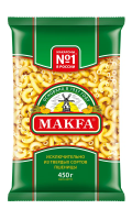 Макаронные изделия Makfa рожки гладкие, 450г