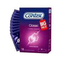 Презервативы Contex Classic классические с гелем-смазкой, 18шт