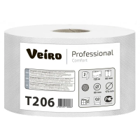Туалетная бумага Veiro Professional Comfort 2 слоя, 125м, белая, T206