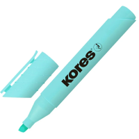 Текстовыделитель Kores High Liner Plus Pastel бирюзовый, 1-5мм