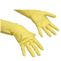 Перчатки резиновые Vileda Professional многоцелевые XL, желтые, 174377