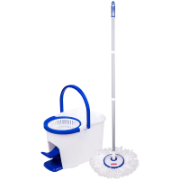 Комплект для уборки пола Officeclean Professional 5л, ведро с отжимом и педалью, швабра