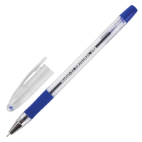 Шариковая ручка Brauberg Model-XL original синяя, 0.35мм, прозрачный корпус