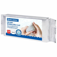 Масса для лепки Brauberg 500г, белая