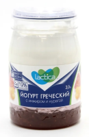 Йогурт Lactica Греческий с инжиром и курагой двухслойный 3%, 190г