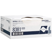 Протирочные салфетки Kimberly-Clark WypAll X70, 300 листов, 37.8х42.2см, белые, 8381