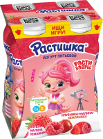 Йогурт питьевой детский Растишка Клубника, малина и земляника 1.6% с 3 лет, 90г