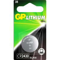 Батарейка Gp Lithium CR2430, литиевая, 1шт/уп