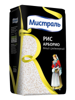 Рис Мистраль Арборио среднезерный белый, 500г