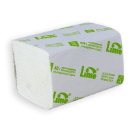 Туалетная бумага листовая Lime Premium SmartMix 2-сл, V-укл, 220 листов, 11х22,5см, белая, 250220