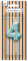 Свеча-цифра Fiolento Friendly Birthday 4