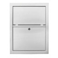 Контейнер для мусора Nofer Compact 12001.S, встраиваемый 5.5л, матовый, нержавеющая сталь
