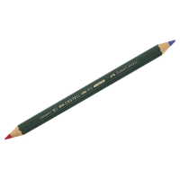 Карандаш двухцветный Faber-Castell синий-красный, утолщенный