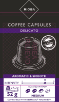 RIOBA Кофе в капсулах Delicato для кофемашин Nespresso 10шт, 52г