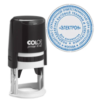 Оснастка для круглой печати Colop Printer d=40мм, черная, в боксе