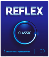 Презервативы Reflex Classic натуральный латекс, 3шт