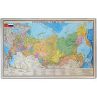 Коврик настольный для письма Officespace 38x59см, карта РФ