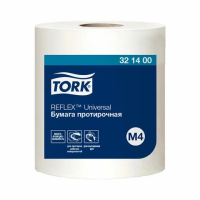 Протирочная бумага Tellus (tork) Reflex Universal M4, 771 лист, 19.8x35см, белая, 321400
