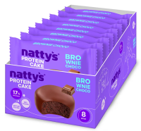 Пирожное протеиновое Nattys Pro Brownie Choco, 50г x 8 шт